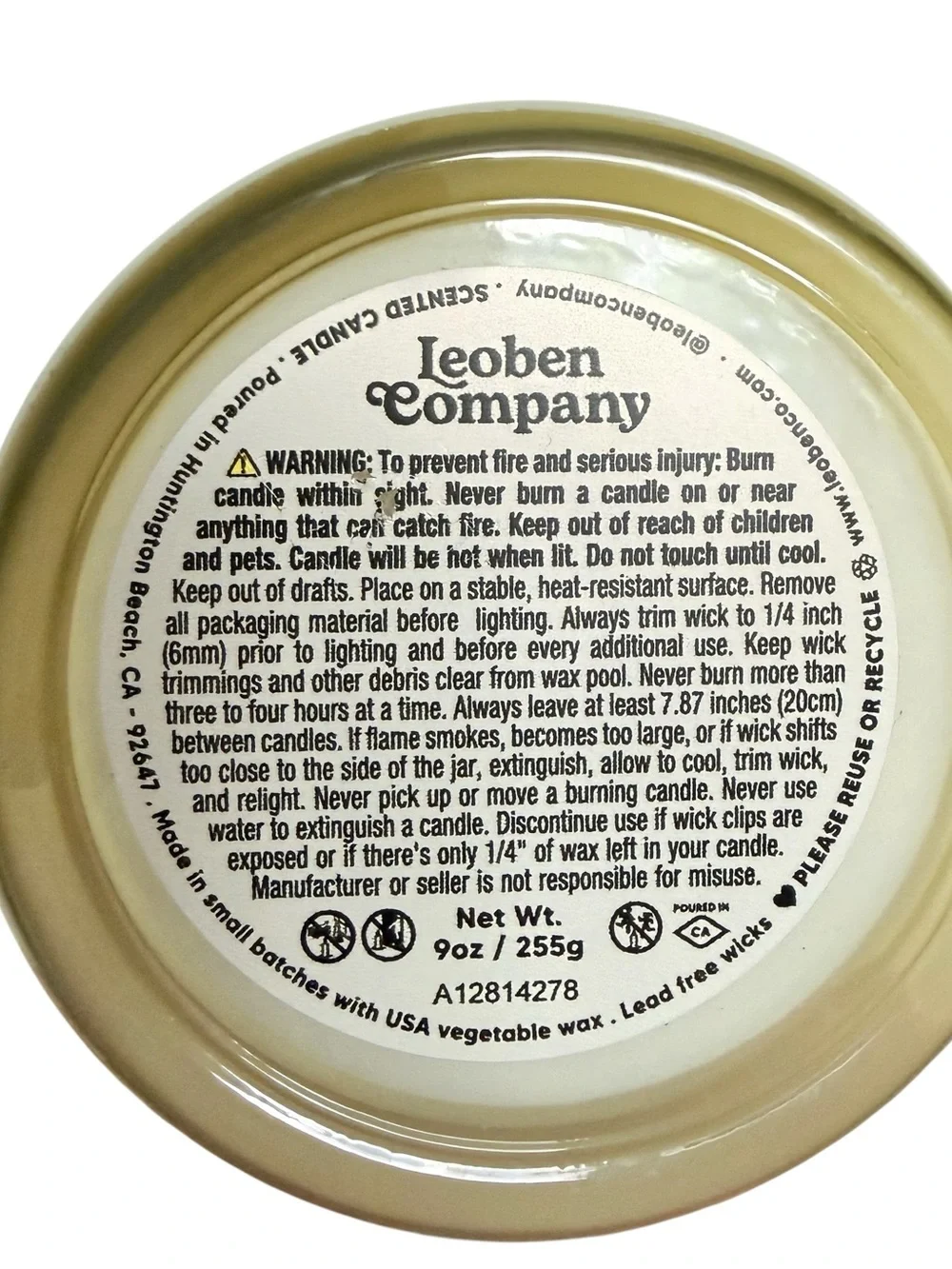 'Leoben Company Yearning Is My Love Language' Evening Blossom Scented Candle